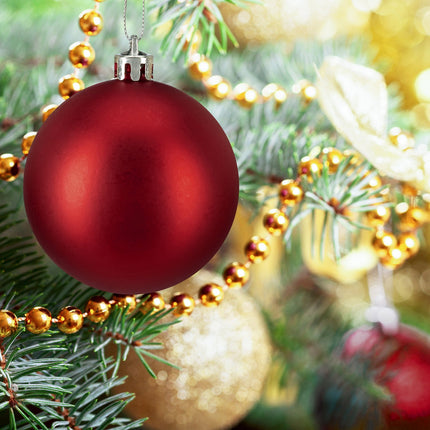 Christmas Tree Baubles Set, 100 Pieces, Matte/Glossy/Glitter