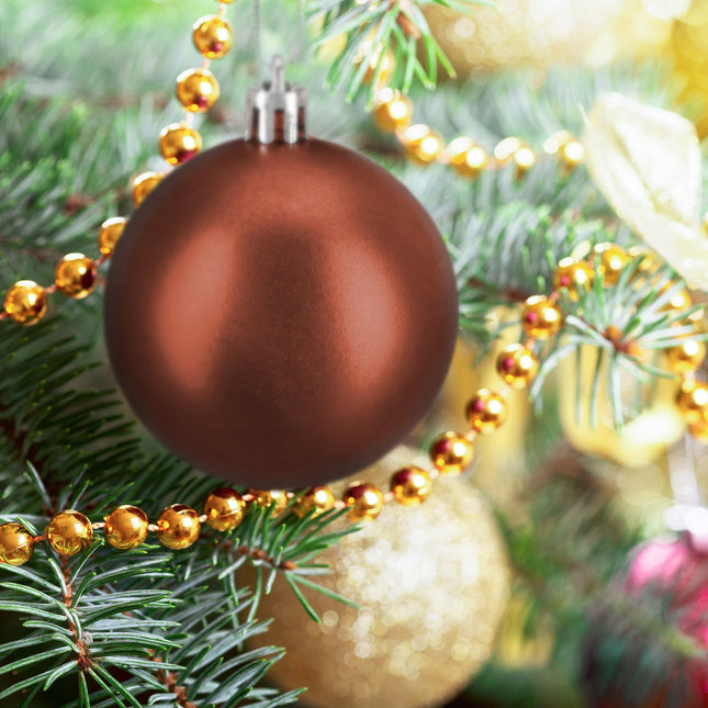 Christmas Tree Baubles Set, 100 Pieces, Various Sizes
