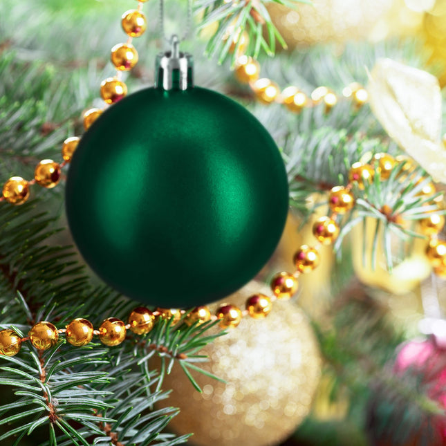 Christmas Tree Baubles Set, 100 Pieces, Various Sizes