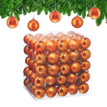 Christmas Tree Baubles Set, 100 Shiny Ornaments
