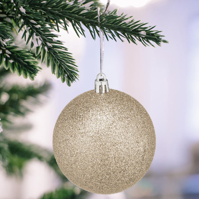 Christmas Tree Baubles Set, 110 Plastic Ornaments