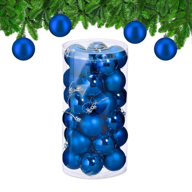 Christmas Tree Baubles Set, 30 Decorative Ornaments
