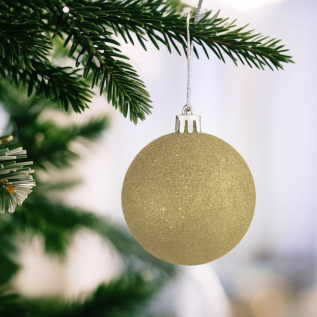 Christmas Tree Baubles Set, 30 Plastic Ornaments