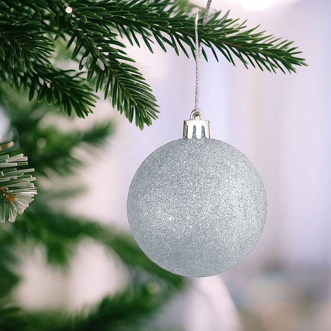Christmas Tree Baubles Set, 30 Plastic Ornaments