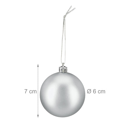 Christmas Tree Baubles Set, 3 Designs, 100 Pieces