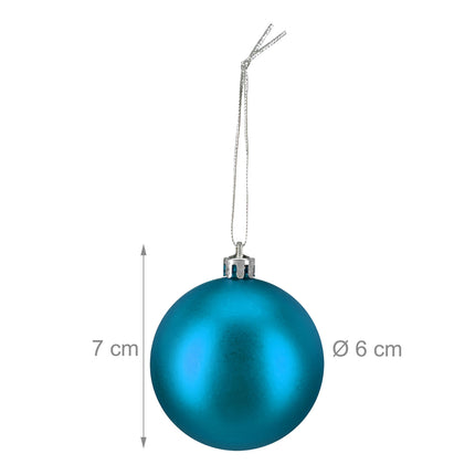 Christmas Tree Baubles Set, 3 Designs, Matte & Glossy
