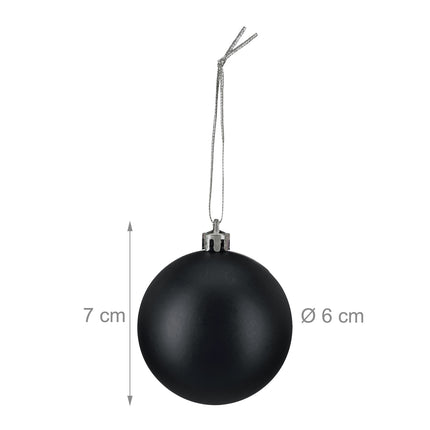 Christmas Tree Baubles Set, 3 Designs, Matte & Glossy