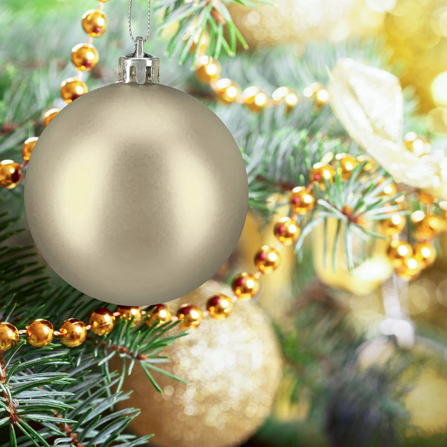 Christmas Tree Baubles Set, 50 Pcs, Matte/Shiny/Glitter