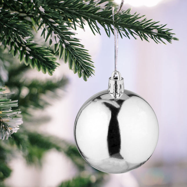 Christmas Tree Baubles Set, 50 Pieces, Matte & Glossy Finish