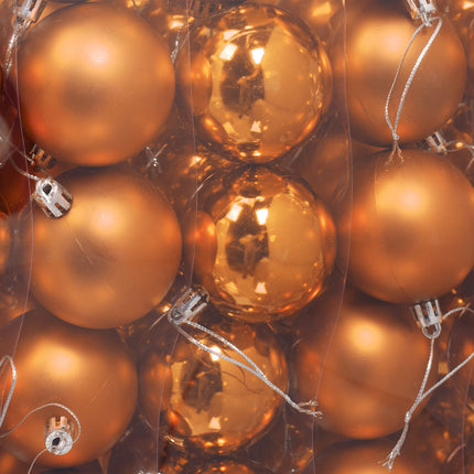 Christmas Tree Baubles Set, 50 Pieces, Matte & Glossy Finish