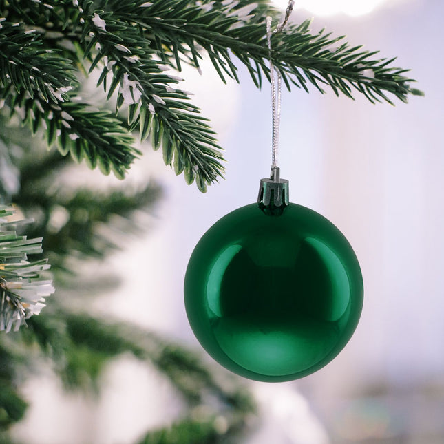 Christmas Tree Baubles Set, 50 Pieces with Ribbons