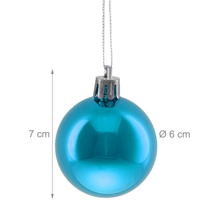 Christmas Tree Baubles Set, 50 Shiny Ornaments