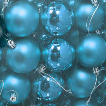 Christmas Tree Baubles Set, Matte & Glossy, 50 Pieces