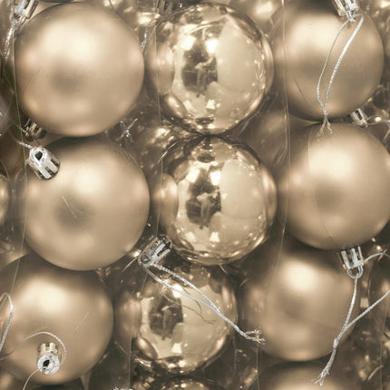 Christmas Tree Baubles Set, Matte & Glossy Finish, 100-Pack