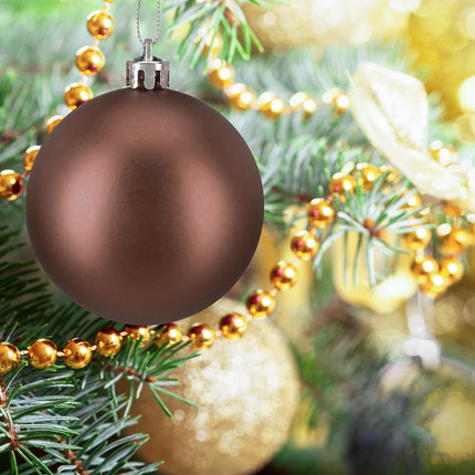 Christmas Tree Baubles Set, Matte/Shiny/Glitter Finish