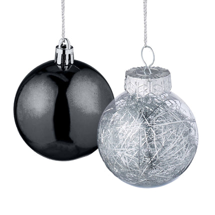Christmas Tree Ornaments Set, 101 Plastic Baubles