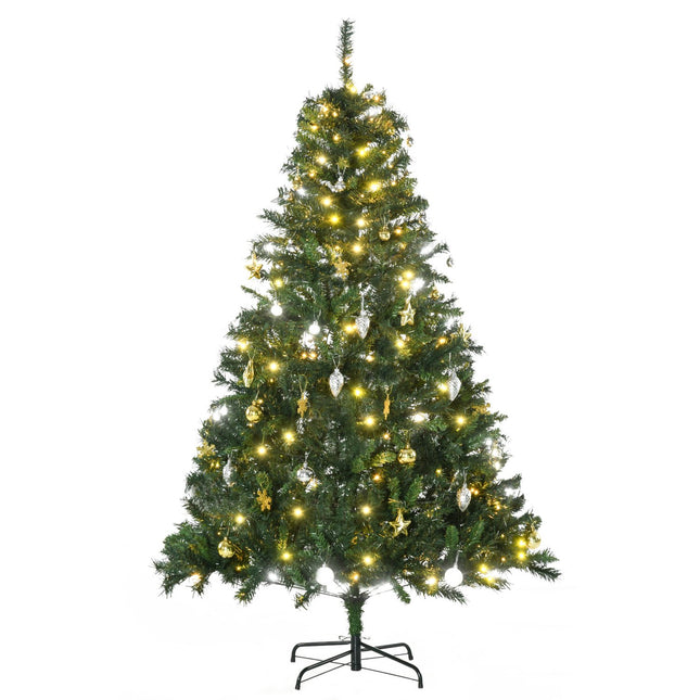 Christmas tree with 200 LED lights, 745 tips, 180cm