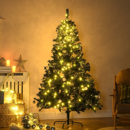 Christmas tree with 200 LED lights, 745 tips, 180cm