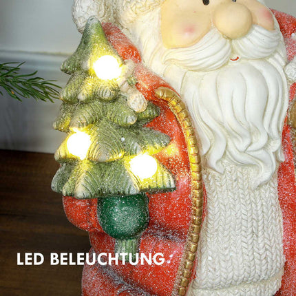 Santa's Christmas figure with LED light, 50 cm