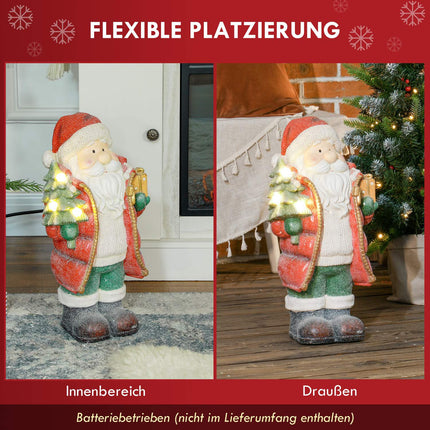 Santa's Christmas figure with LED light, 50 cm