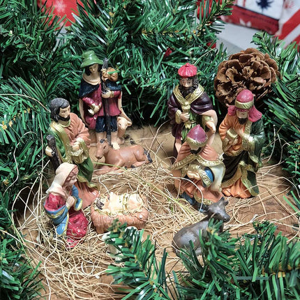 Christmas figurines for the nativity scene - set of 10 Ruhhy
