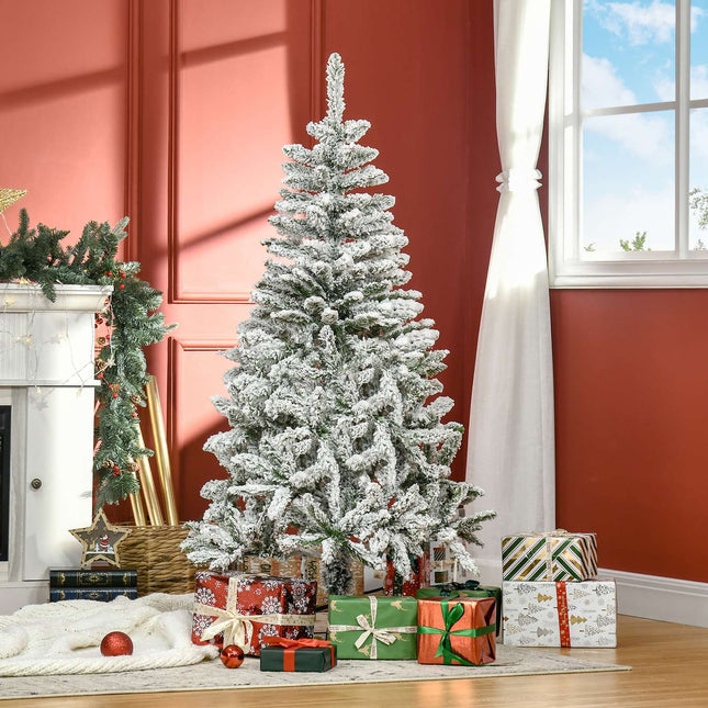 Artificial Christmas tree, 150 cm snowy pine, 358 branch tips
