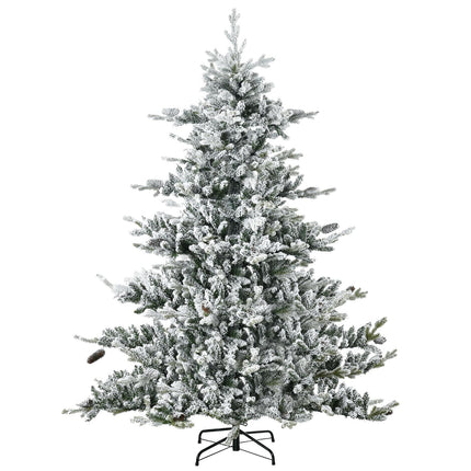 6ft Artificial Christmas Tree With Snow - 1471 Branch Tips