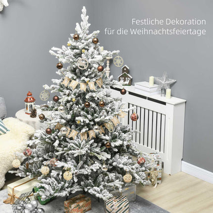 6ft Artificial Christmas Tree With Snow - 1471 Branch Tips