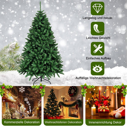 Christmas tree 183 cm artificial Christmas tree with foldable metal stand