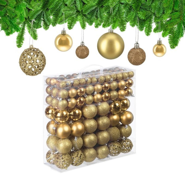 Christmas tree balls in a set of 150