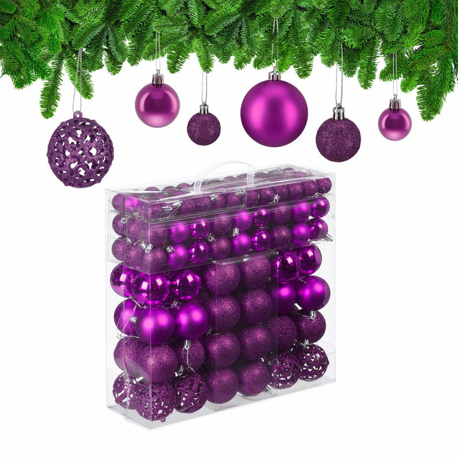 Christmas tree balls in a set of 150