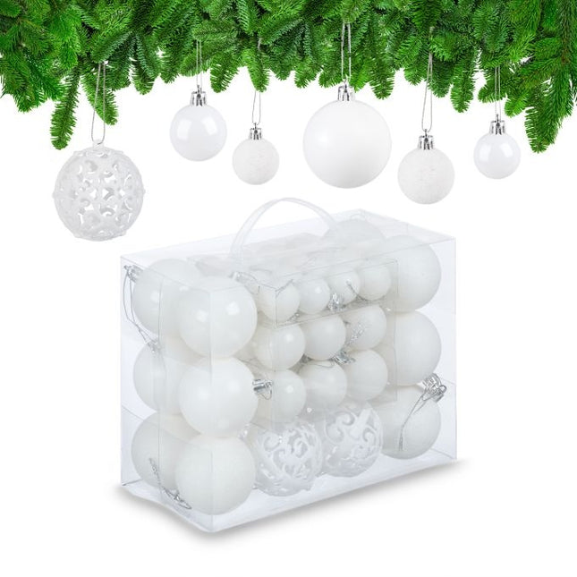 Christmas tree balls in a set of 50