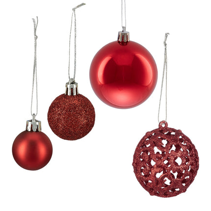 Christmas tree balls in a set of 50