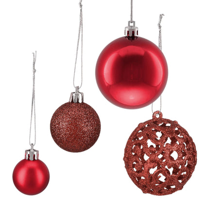 Christmas tree balls in a set of 50