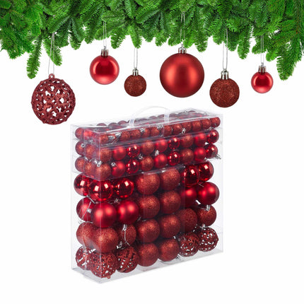 Christmas tree balls in a set of 50
