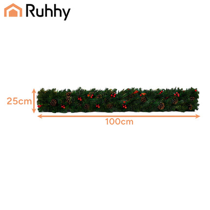 Christmas tree garland 1m Ruhhy 22327