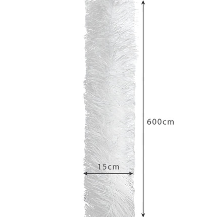 Christmas tree garland - white 6m Ruhhy 22307