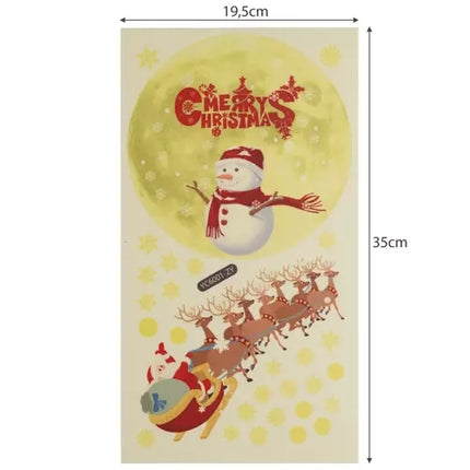 Christmas window stickers - fluorescent 20356