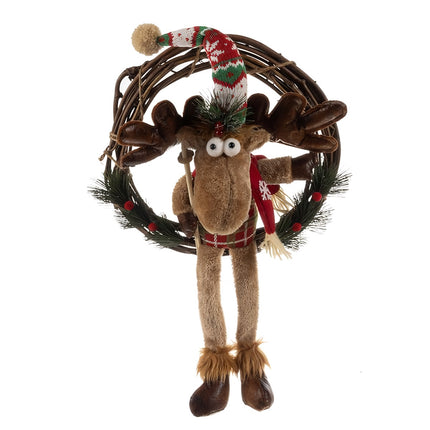 Christmas wreath on the door - reindeer Ruhhy 22316