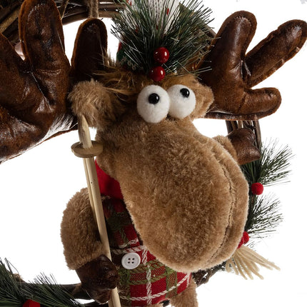 Christmas wreath on the door - reindeer Ruhhy 22316