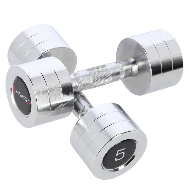 Chrome Dumbbell Set, 2 Pieces