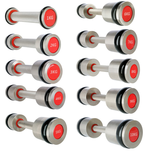 Chromed Dumbbell Set, 2 x 2 kg, HMS Premium
