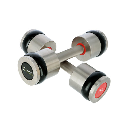 Chromed Dumbbell Set, 2 x 7 kg, Premium Quality