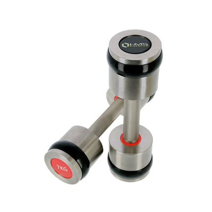 Chromed Dumbbell Set, 2 x 7 kg, Premium Quality