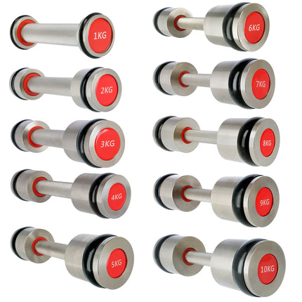 Chromed Dumbbell Set, 2 x 9 kg, Premium Quality