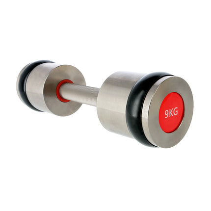 Chromed Dumbbell Set, 2 x 9 kg, Premium Quality