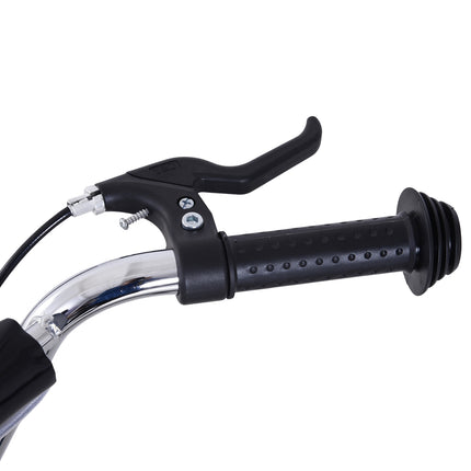 City scooter for children with brakes, 16/12 inch, black