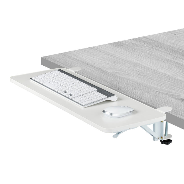 Clamp-On Desk Extension with Foldable Tray