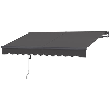 Tension awning with hand crank, UV 30+, 300cm, dark grey