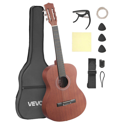 Classical Guitar 36 In, Nylon Strings Starter Kit